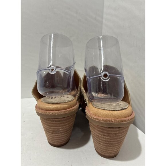 Sofft Sandals  Womens Perrie Block Heel Slip On Light Beige Suede Leather size - Picture 3 of 7